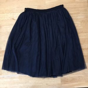 Navy skirt